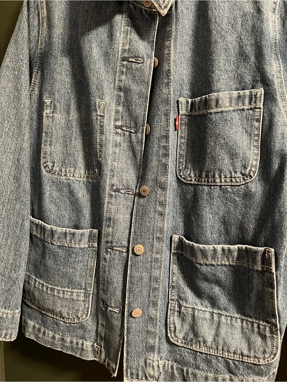 Levi's Denim Chore Jacket with Patch Pockets